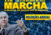 Inscrição para XXIII Marcha a Brasília