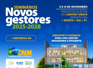 Novos Gestores: novembro terá quatro edições com prefeitos eleitos dos 26 Estados; confira agenda completa