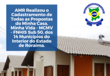 AMR Realizou o Cadastramento de Todas as Propostas do Minha Casa, Minha Vida – MCMV – FNHIS Sub 50, dos 14 Municípios do Interior do Estado de Roraima, conforme relação abaixo: